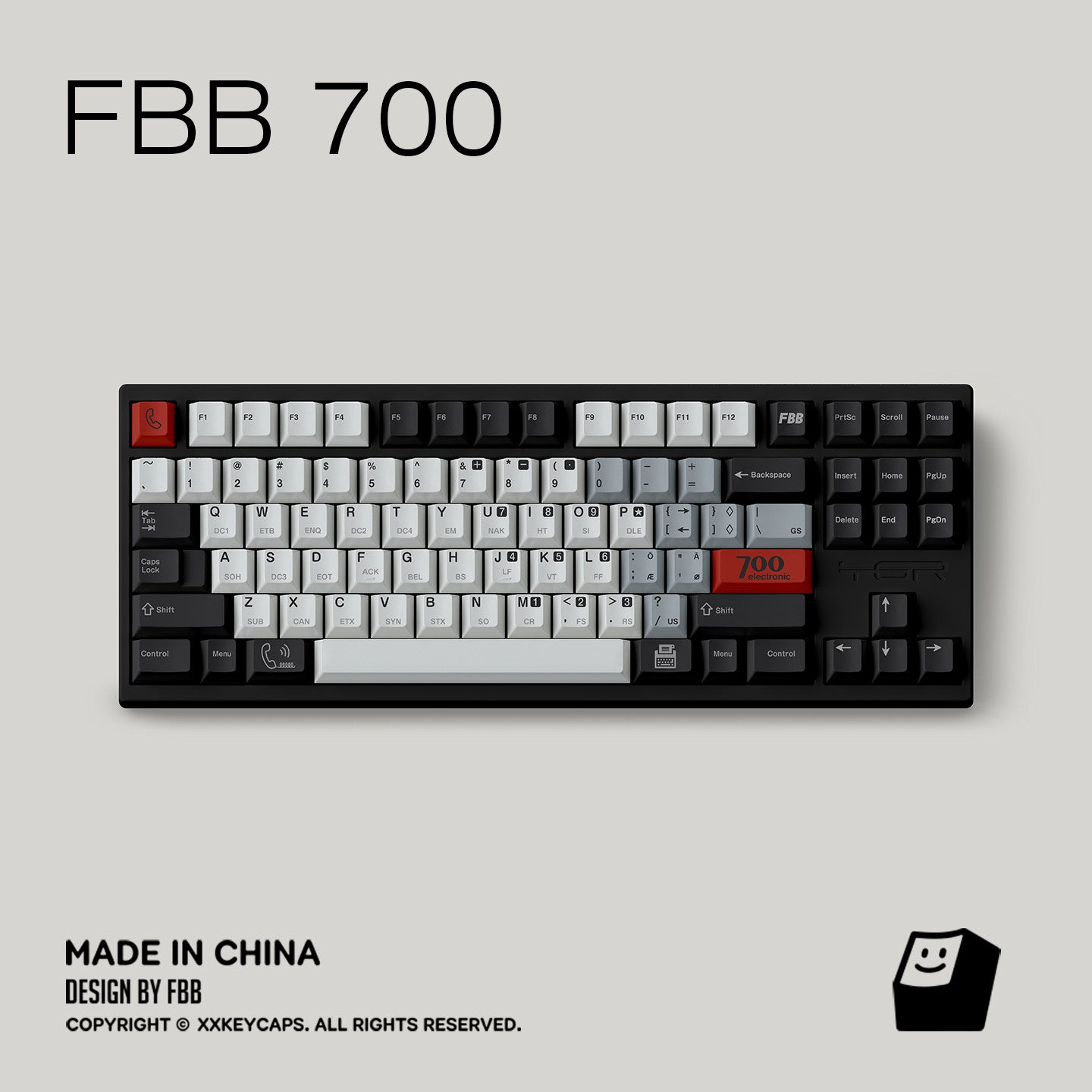 "Retro 700" Terminal PBT Dye-Sub Keycap Set (Original Design)
