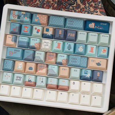 "Sewing" Handicraft Cherry Profile 1.7mm PBT Dye-Sub Keycap Set