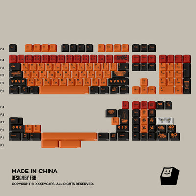 "Vortex Ninja" Japanese Sub-Legend Cherry Profile 1.7mm PBT Keycap Set (144 Keys)