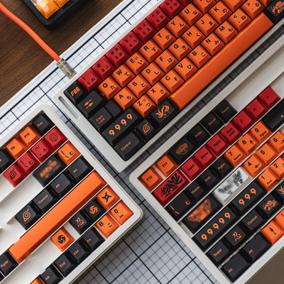 "Vortex Ninja" Japanese Sub-Legend Cherry Profile 1.7mm PBT Keycap Set (144 Keys)