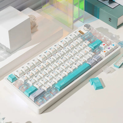 "Graphic Designer" Frosted Translucent PC & PBT Keycap Set (Cherry Profile / 169 Keys)