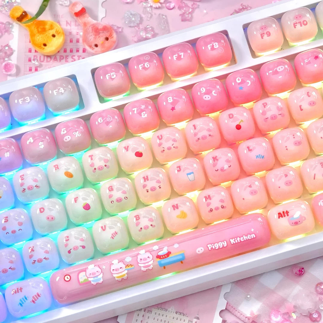 "Piggy Gummy" MOG Profile PC Keycap Set
