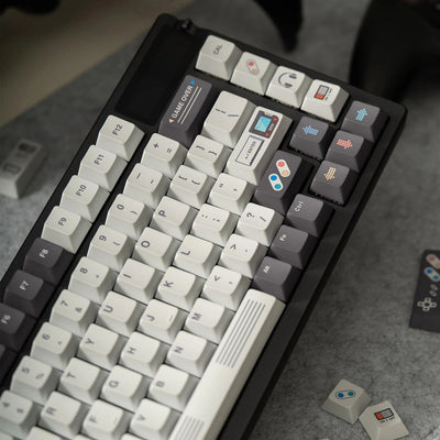 "PixelGo" Retro Console PBT Keycap Set (Cherry Profile)
