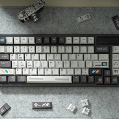 "PixelGo" Retro Console PBT Keycap Set (Cherry Profile)