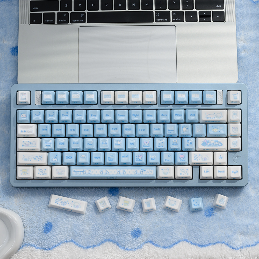 "Porcelain Glaze" Alumina Ceramic Keycap Set (Cherry Profile)