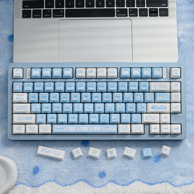 "Porcelain Glaze" Alumina Ceramic Keycap Set (Cherry Profile)