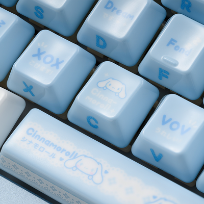 "Porcelain Glaze" Alumina Ceramic Keycap Set (Cherry Profile)