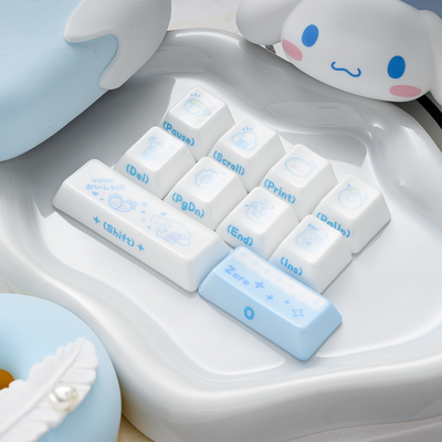 "Porcelain Glaze" Alumina Ceramic Keycap Set (Cherry Profile)
