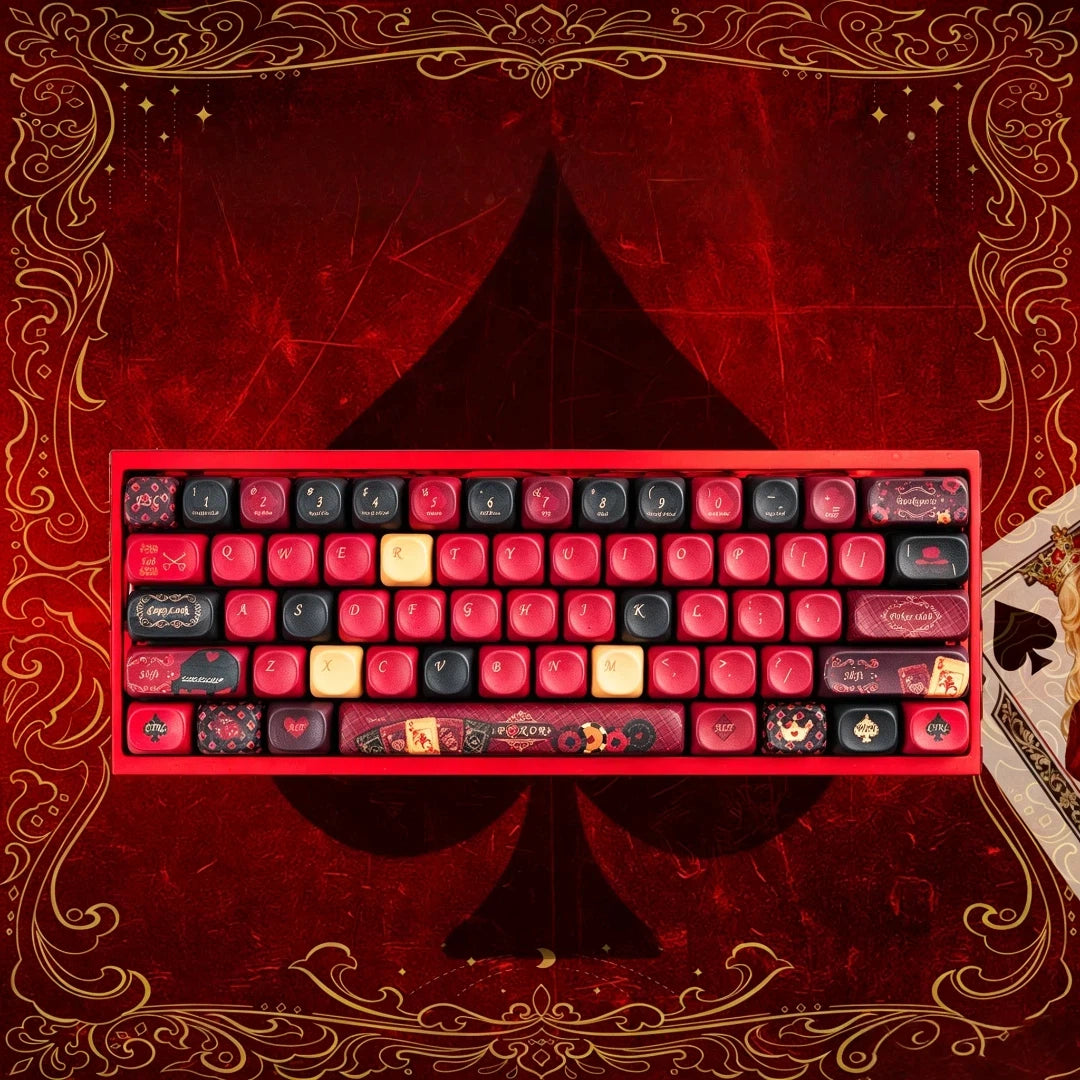 "Queen of Spades" MOA Profile PBT Keycap Set (128 Keys)