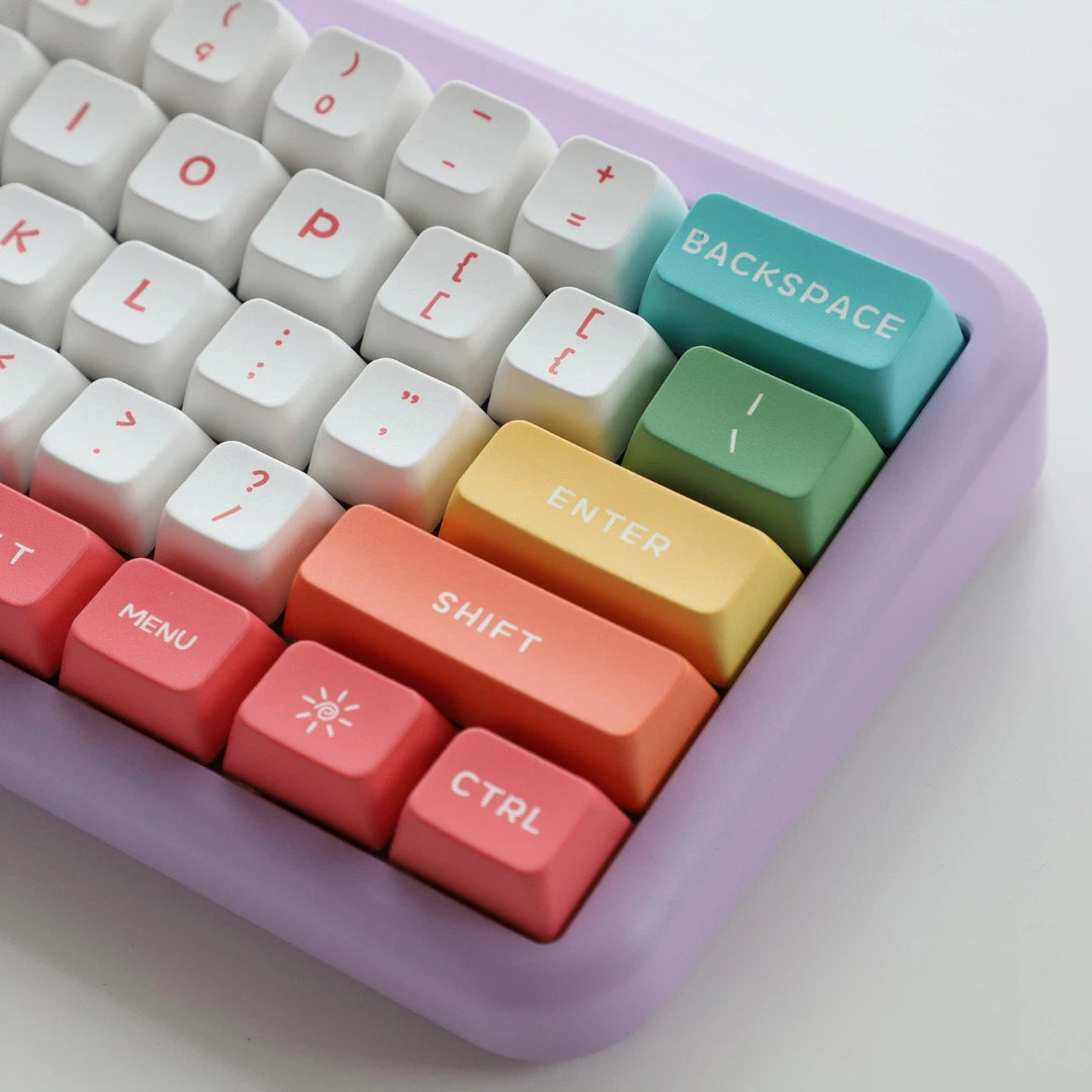 "Rainbow Candy" MDA Profile PBT Keycap Set