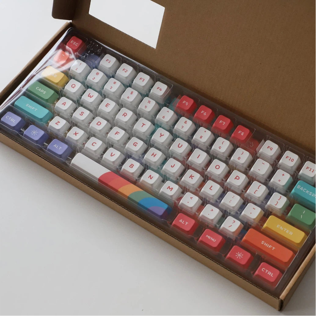 "Rainbow Candy" MDA Profile PBT Keycap Set