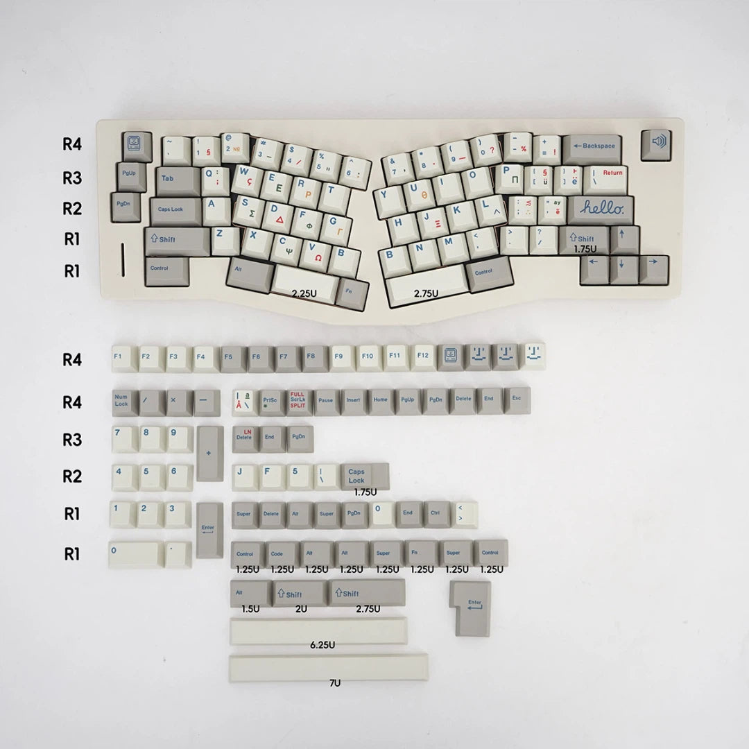 "Retro C64" Terminal PBT Keycap Set (Cherry Profile)