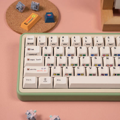 "Retro C64" Terminal PBT Keycap Set (Cherry Profile)