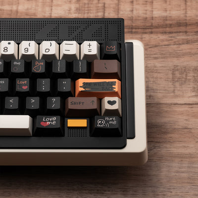 "Retro Love Story" Cherry Profile PBT Keycap Set