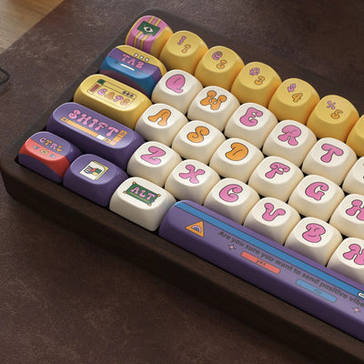 "Retro Round" PBT Keycap Set (Cherry & SOA Profiles)