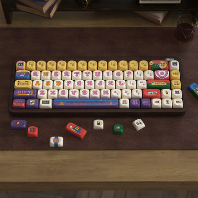 "Retro Round" PBT Keycap Set (Cherry & SOA Profiles)