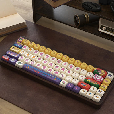 "Retro Round" PBT Keycap Set (Cherry & SOA Profiles)