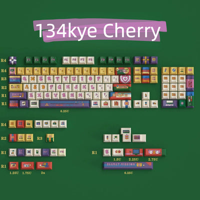 "Retro Round" PBT Keycap Set (Cherry & SOA Profiles)