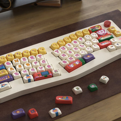 "Retro Round" PBT Keycap Set (Cherry & SOA Profiles)