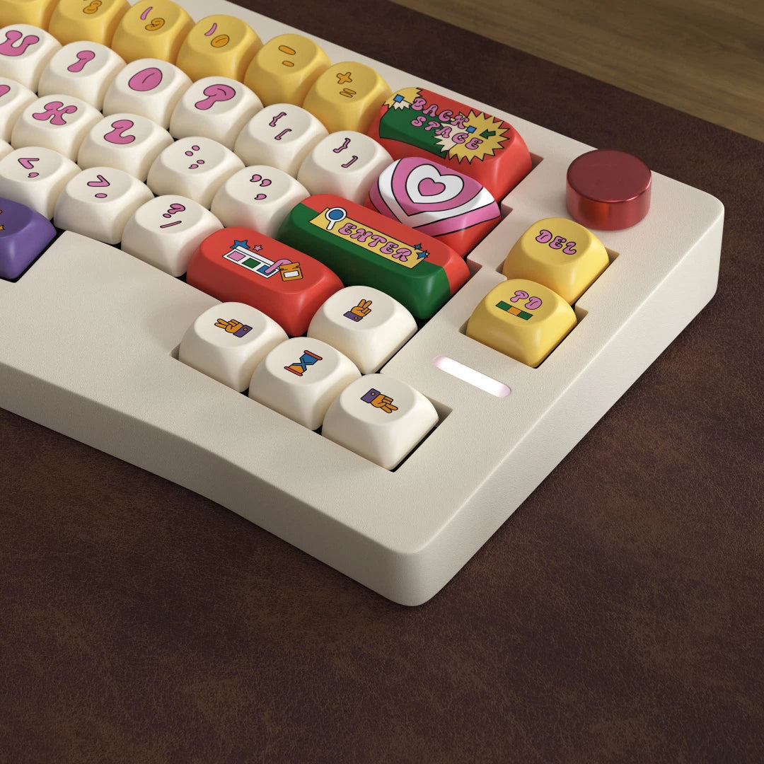 "Retro Round" PBT Keycap Set (Cherry & SOA Profiles)