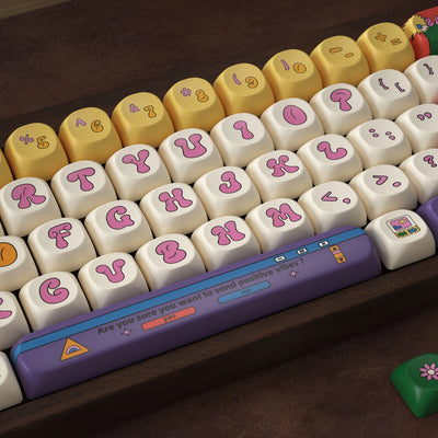 "Retro Round" PBT Keycap Set (Cherry & SOA Profiles)