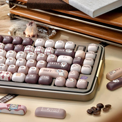 "Siamese Cafe" MOG Profile PBT Keycap Set