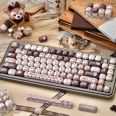 "Siamese Cafe" MOG Profile PBT Keycap Set