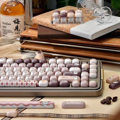 "Siamese Cafe" MOG Profile PBT Keycap Set