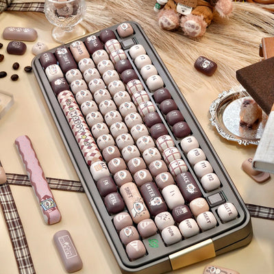 "Siamese Cafe" MOG Profile PBT Keycap Set