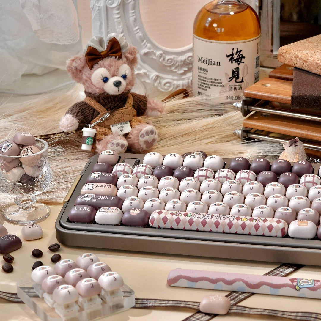 "Siamese Cafe" MOG Profile PBT Keycap Set