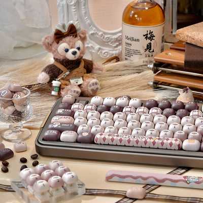 "Siamese Cafe" MOG Profile PBT Keycap Set
