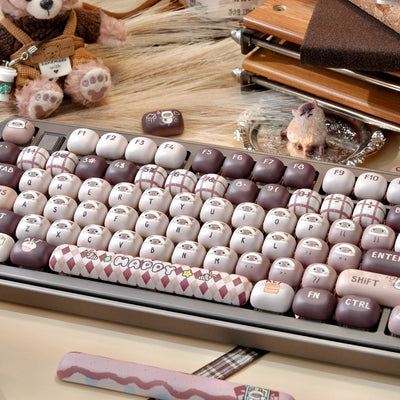 "Siamese Cafe" MOG Profile PBT Keycap Set