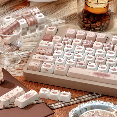 "Siamese Cocoa" MAO Profile PBT Keycap Set (140 Keys)