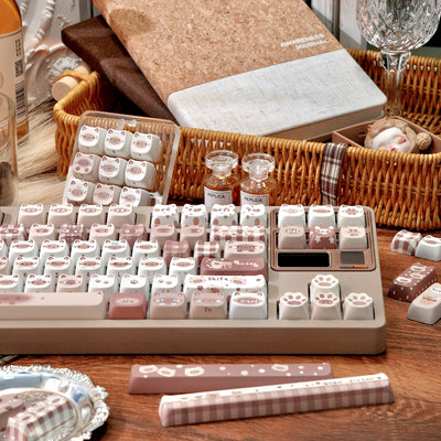 "Siamese Cocoa" MAO Profile PBT Keycap Set (140 Keys)