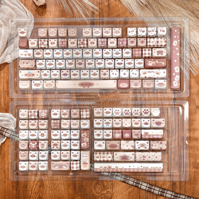 "Siamese Cocoa" MAO Profile PBT Keycap Set (140 Keys)