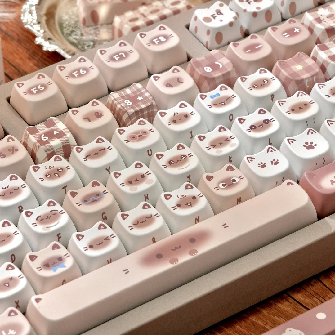 "Siamese Cocoa" MAO Profile PBT Keycap Set (140 Keys)