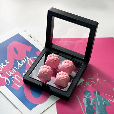 "Squishy Cat Paw" Silicone 1u Artisan Keycap