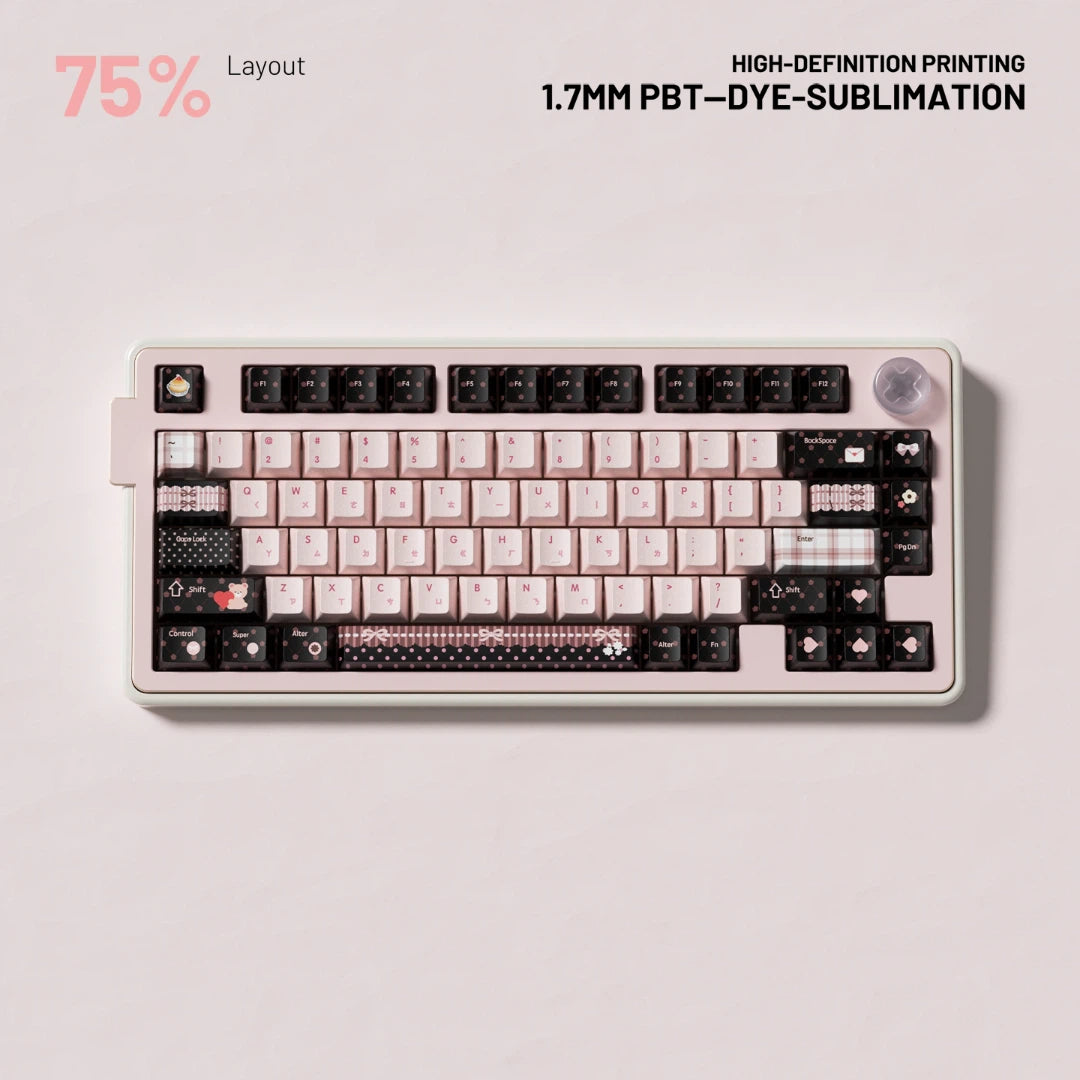 "Sweet Chocolate" Cherry Profile PBT Keycap Set