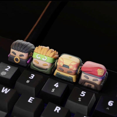 Tactical Hero Chibi 3D Resin Artisan Keycap (1u / Baked Enamel)