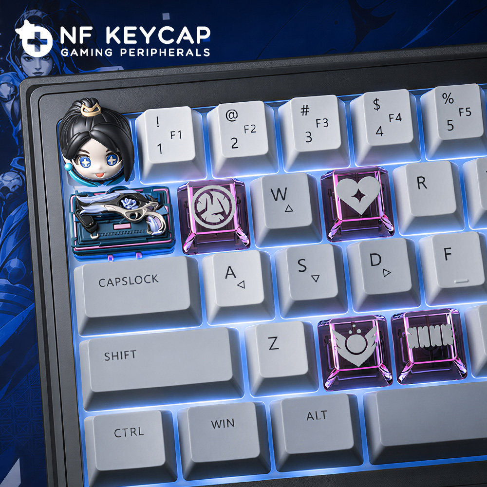 Tactical Hero Chibi 3D Resin Artisan Keycap (1u / Baked Enamel)