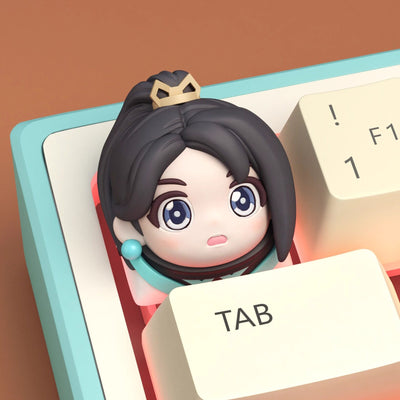 Tactical Hero Chibi 3D Resin Artisan Keycap (1u / Baked Enamel)