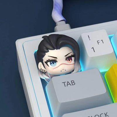 Tactical Hero Chibi 3D Resin Artisan Keycap (1u / Baked Enamel)