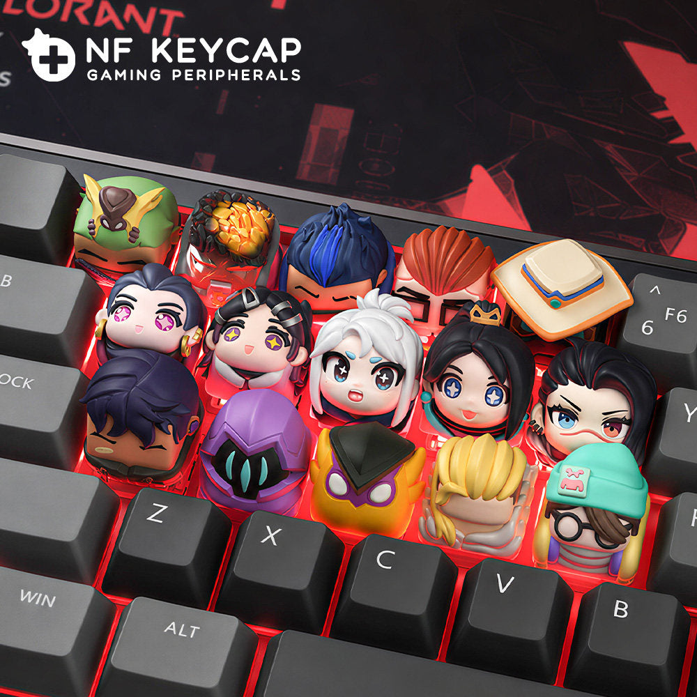 Tactical Hero Chibi 3D Resin Artisan Keycap (1u / Baked Enamel)