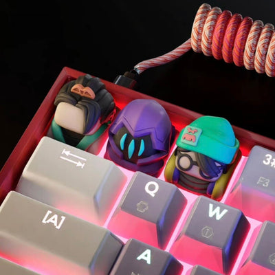 Tactical Hero Chibi 3D Resin Artisan Keycap (1u / Baked Enamel)