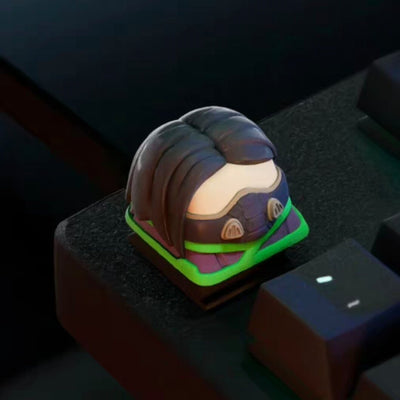 Tactical Hero Chibi 3D Resin Artisan Keycap (1u / Baked Enamel)