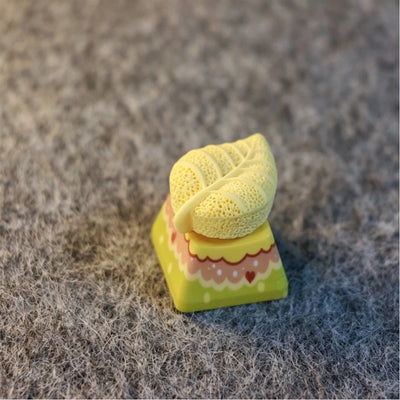 "Textured Leaf" 3D Artisan 1u Keycap