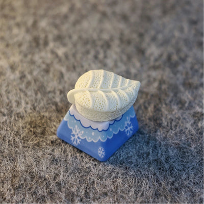 "Textured Leaf" 3D Artisan 1u Keycap