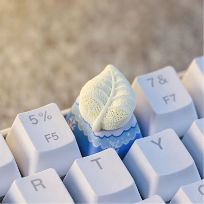 "Textured Leaf" 3D Artisan 1u Keycap