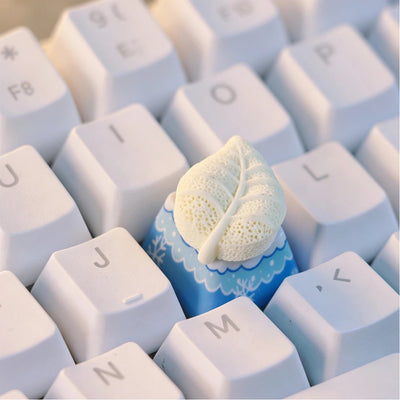 "Textured Leaf" 3D Artisan 1u Keycap