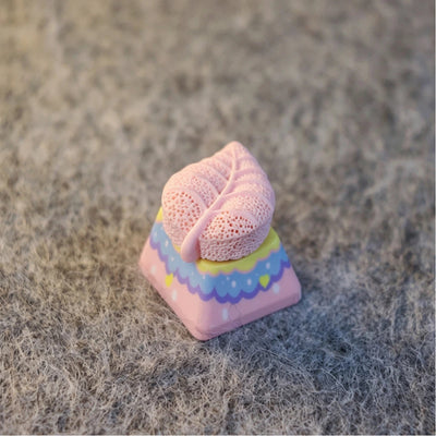 "Textured Leaf" 3D Artisan 1u Keycap